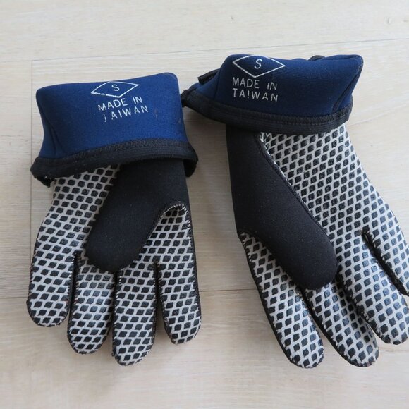 Vintage Scuba Diving Snorkeling Gloves Womens S Spearfishing Water Sports Zipper - Picture 7 of 11